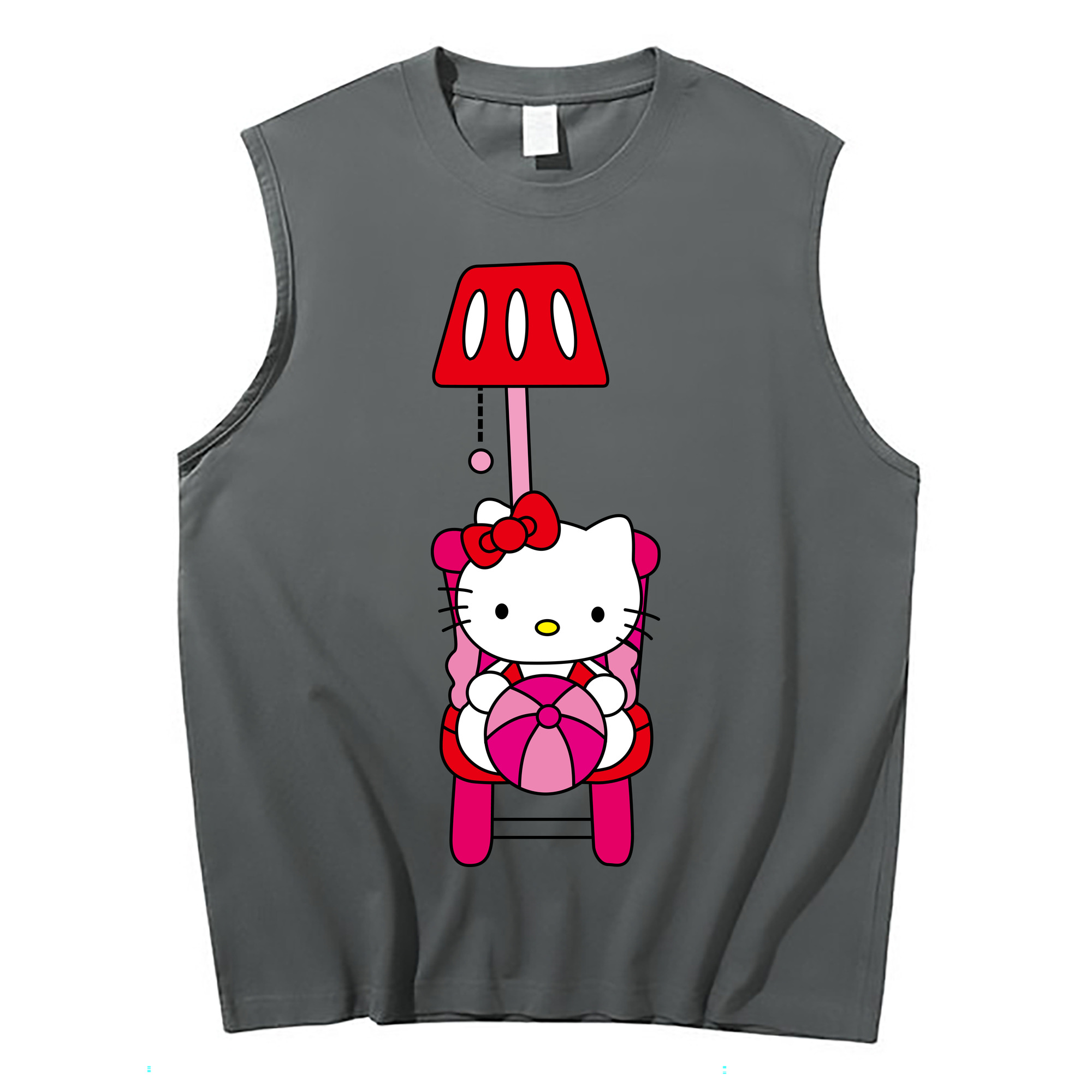 （画像用） Hello Kitty ハローキティ コットン100％タンクトップ（フロントプリント）
